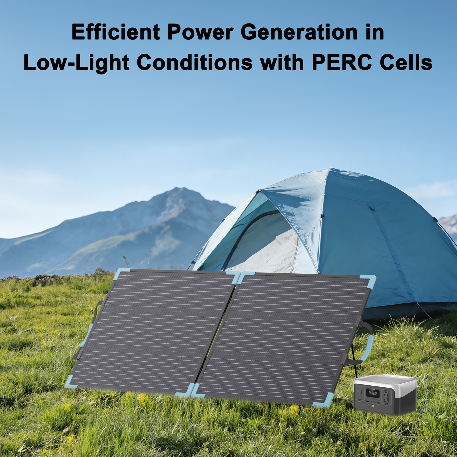 Solar Panel 110W Bifacial for EcoFlow DELTA 3 Plus 1024Wh Portable Power Station