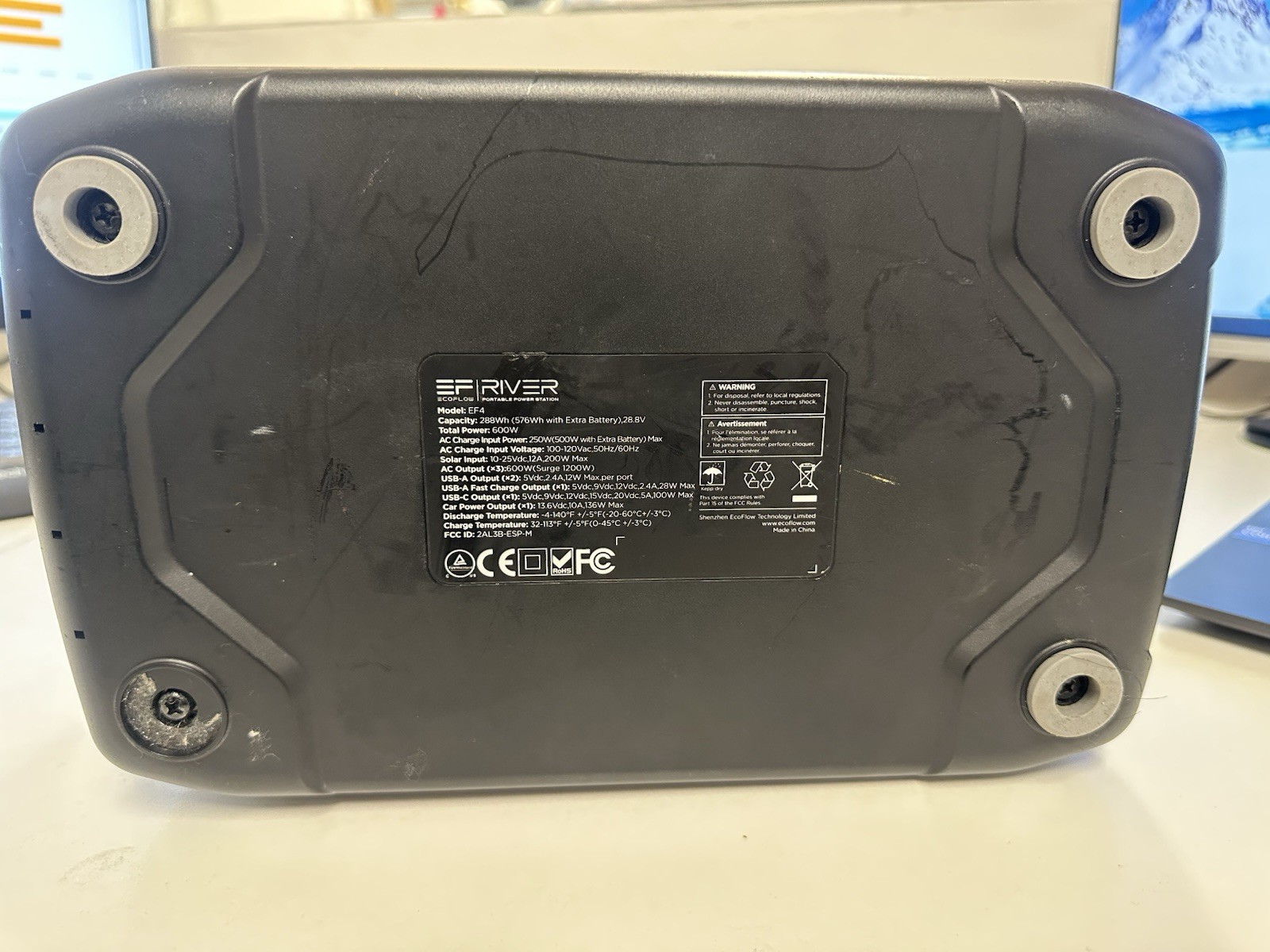 EcoFlow River Portable Power Station 288Wh 600W Non-Functional