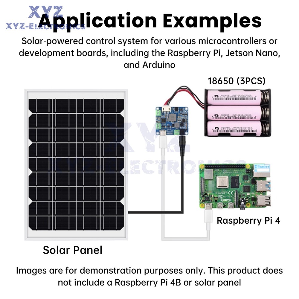 6-24V Solar Panel Power Management Module 5V 3A Supports MPPT, PD QC FCP SFCP