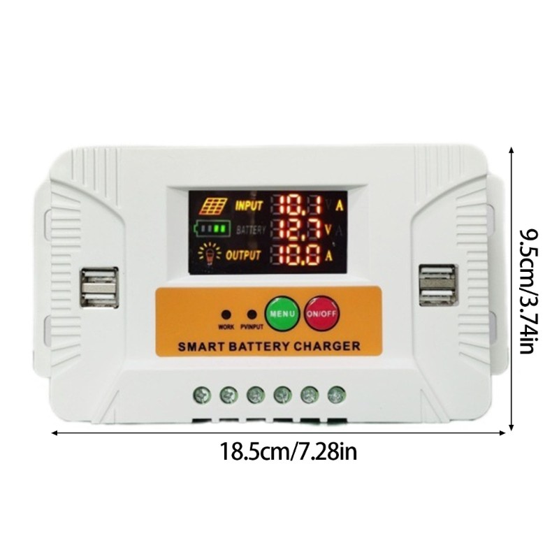 Solar System Controllers Color LCD Screen ABS Strong Designs Device for Marine