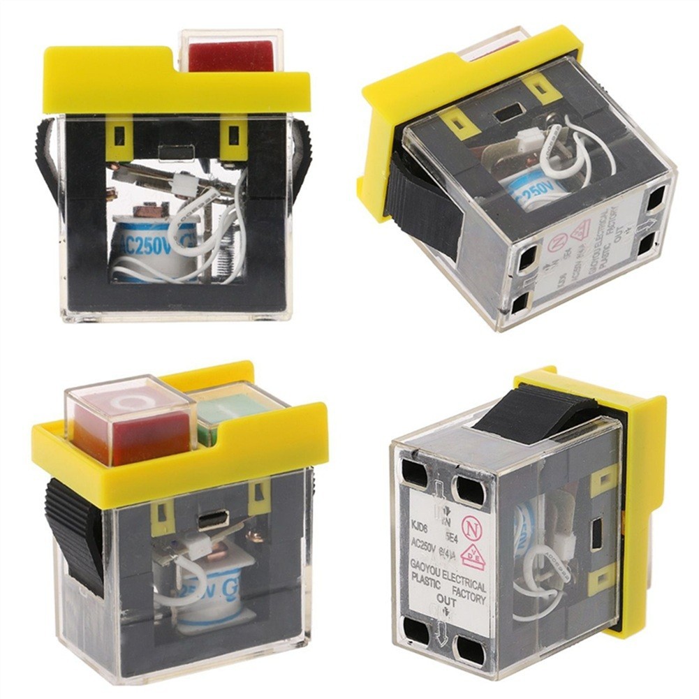 Electromagnetic Switch 50*40mm Size High-quality Materials Manual Restart Switch