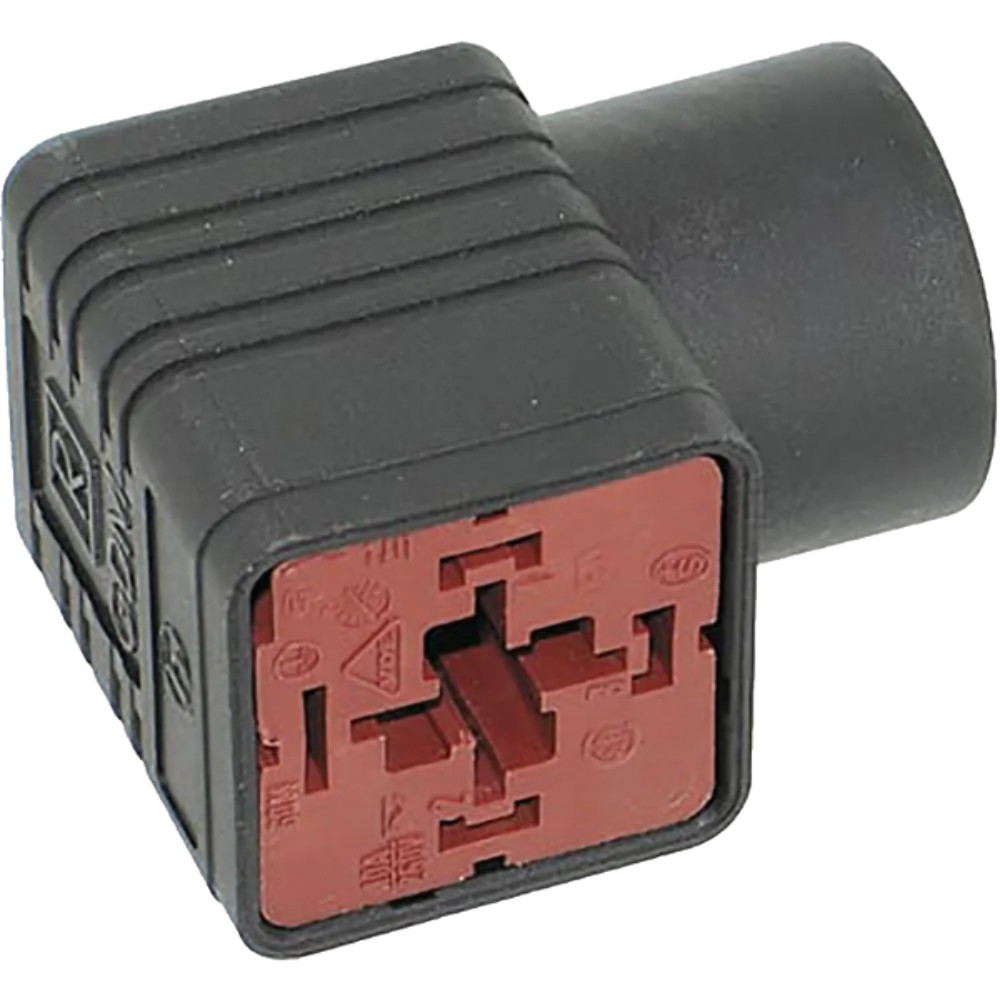 932109100 Conn Rect Valve Cable Socket 4 Cont Screw Straight 3+Gnd Black PA Tin