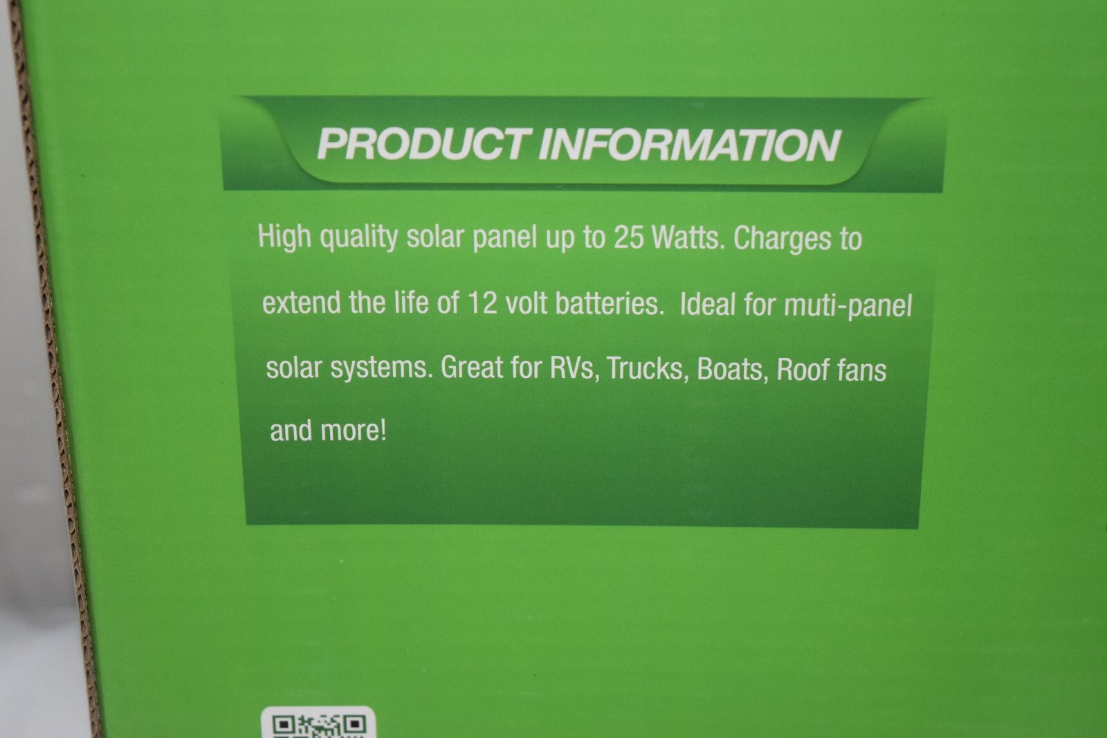 Nature Power Monocrystalline Solar Panel, 25 Watts, Model# 15025 – Brand New!