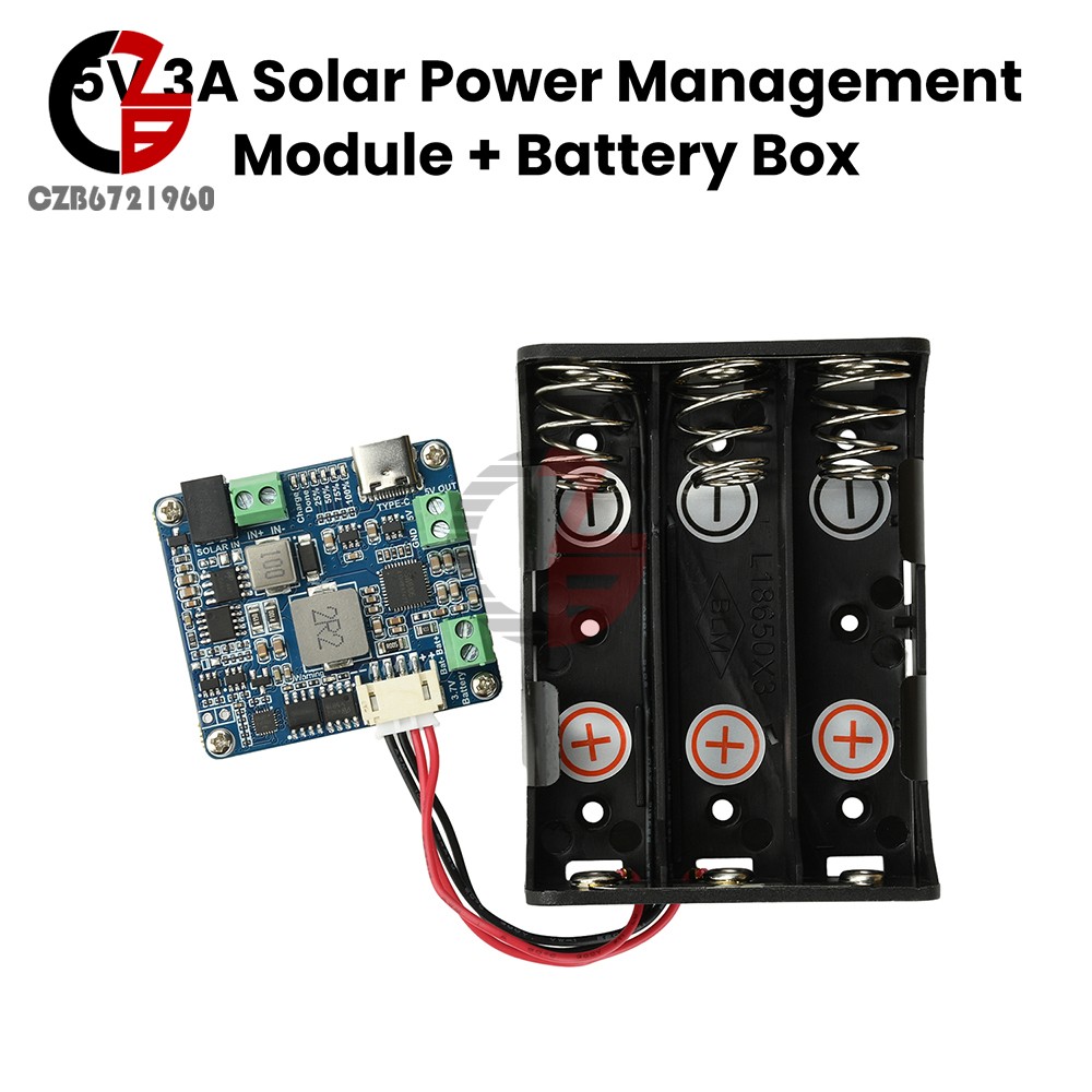 6-24V Solar Panel Power Management Module 5V 3A Supports MPPT, PD QC FCP SFCP