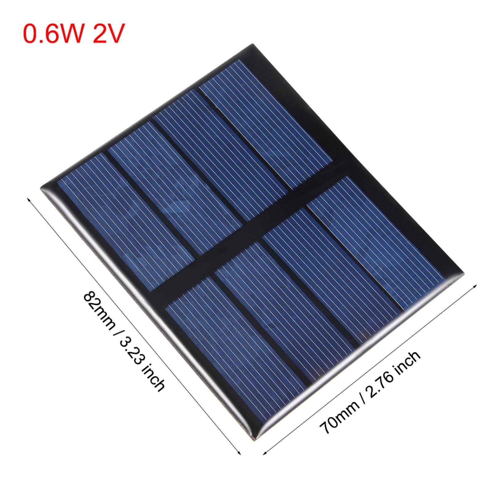 5X 0.6W 2V Micro Solar Panel Module DIY POLY for Toys Charger