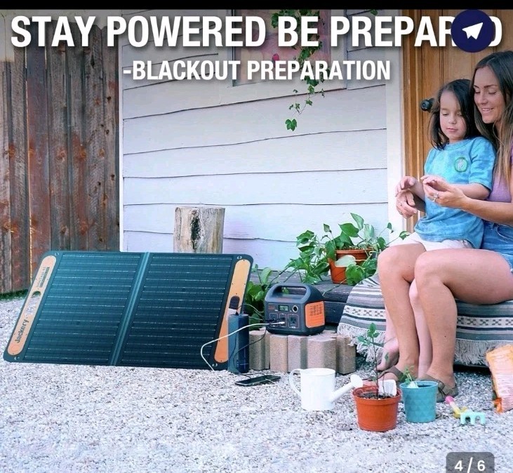 JACKERY SolarSaga 60 Power Output 68W/ 19V Portable Solar Panel JSS-60B 21×34″