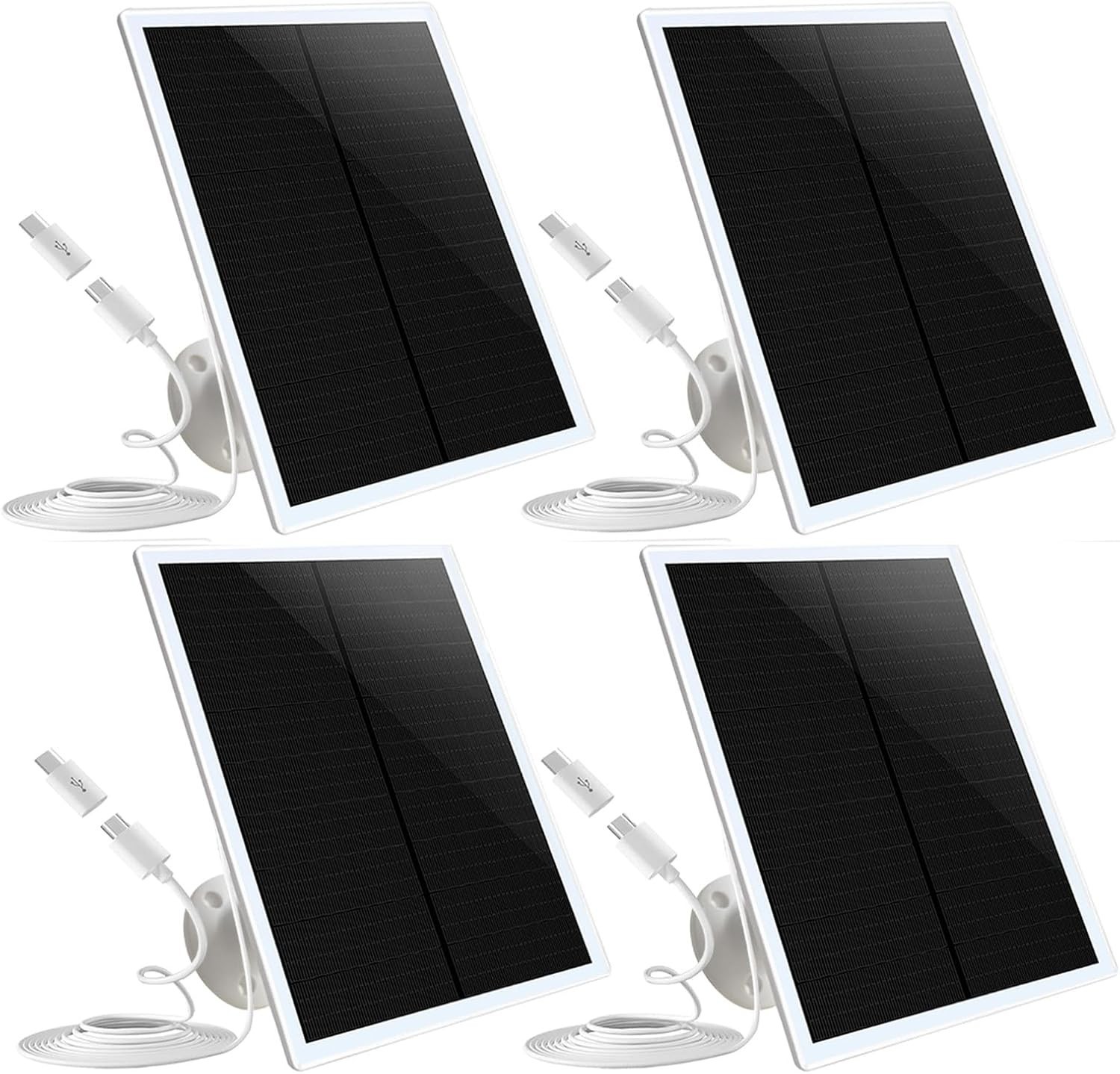 Compact Solar Panel Kit for Outdoor Security Cameras