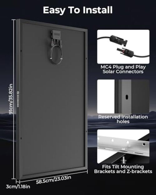 00 Watt Solar Panel6BB N-Type2V00W Solar Panels with 25.6% High 1 100W