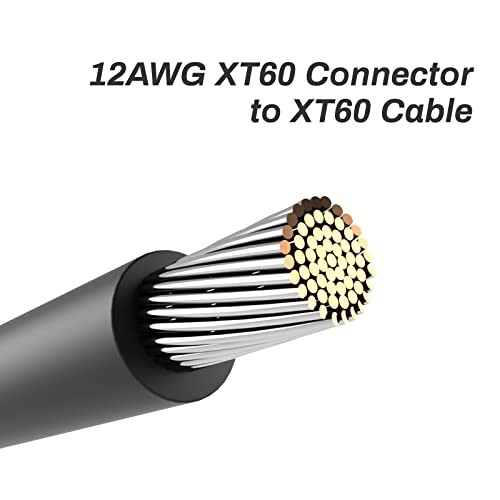 XT60 Male to Female Connector 12AWG 10ft Extension Cable for RC Battery