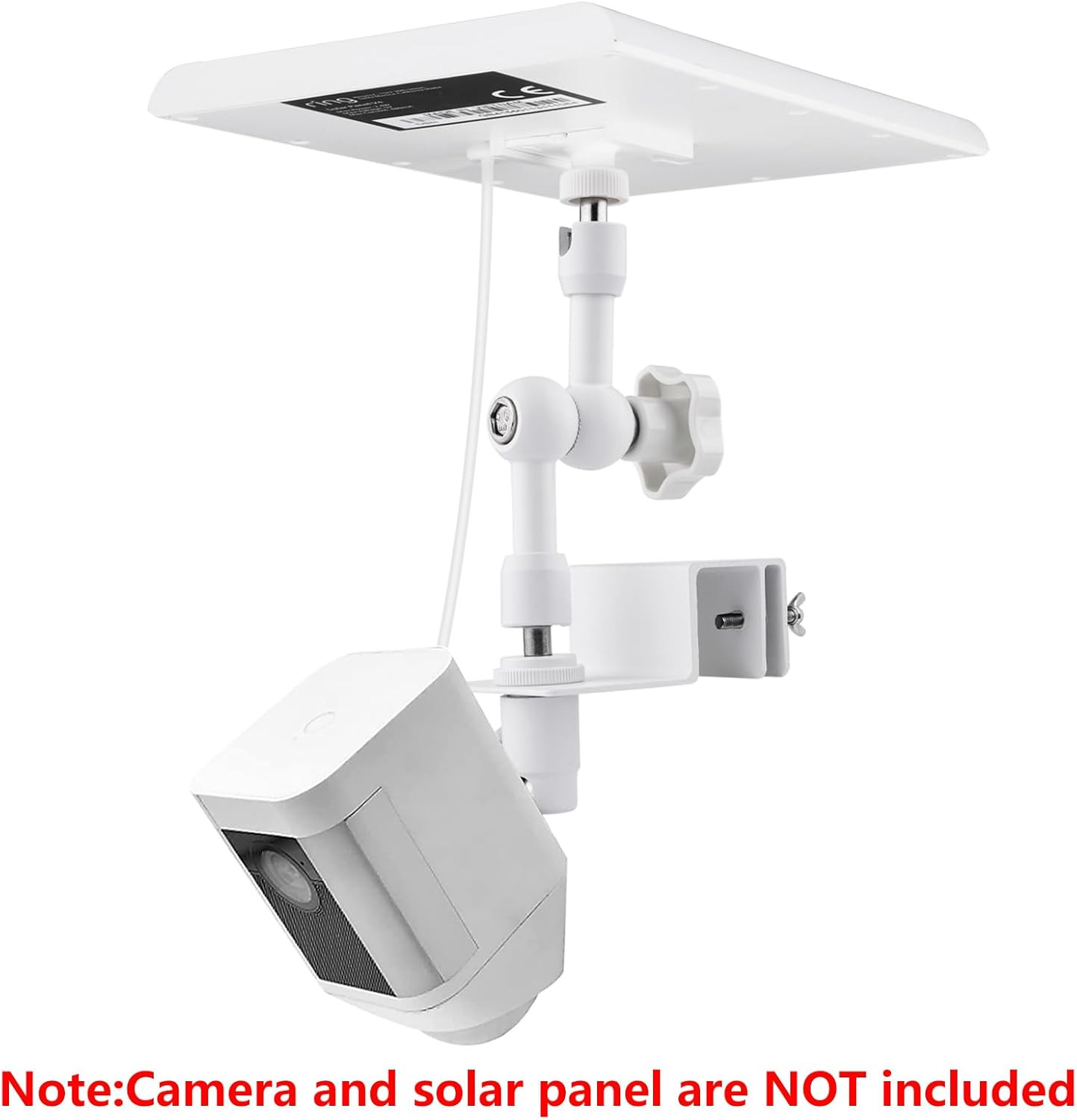 2-In-1 Gutter Mount for Solar Panel, Stick up Cam Battery, Spotlight Cam and Spo