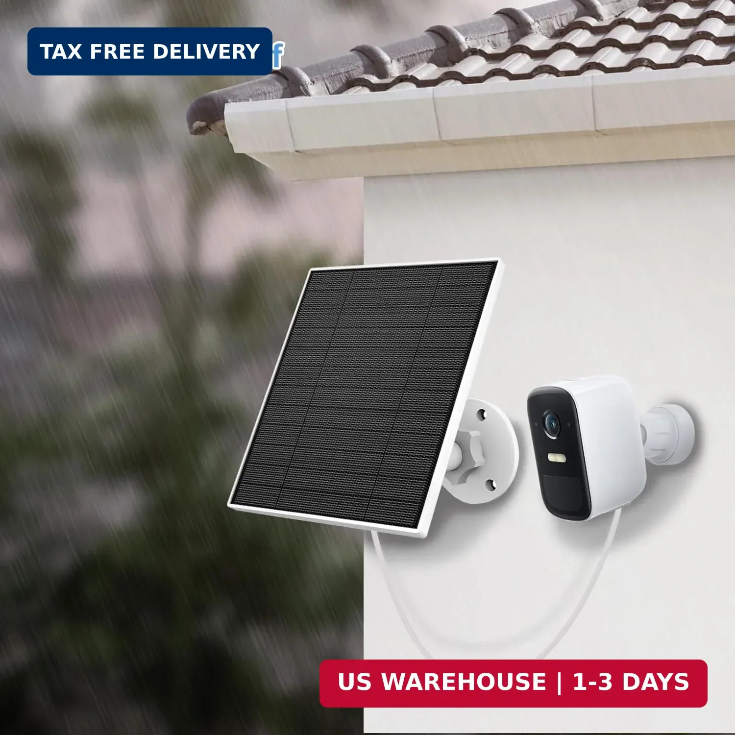 Solar Panel for Eufy Outdoor Camera, 5W Solar Panel Charger Compatible with Eufy