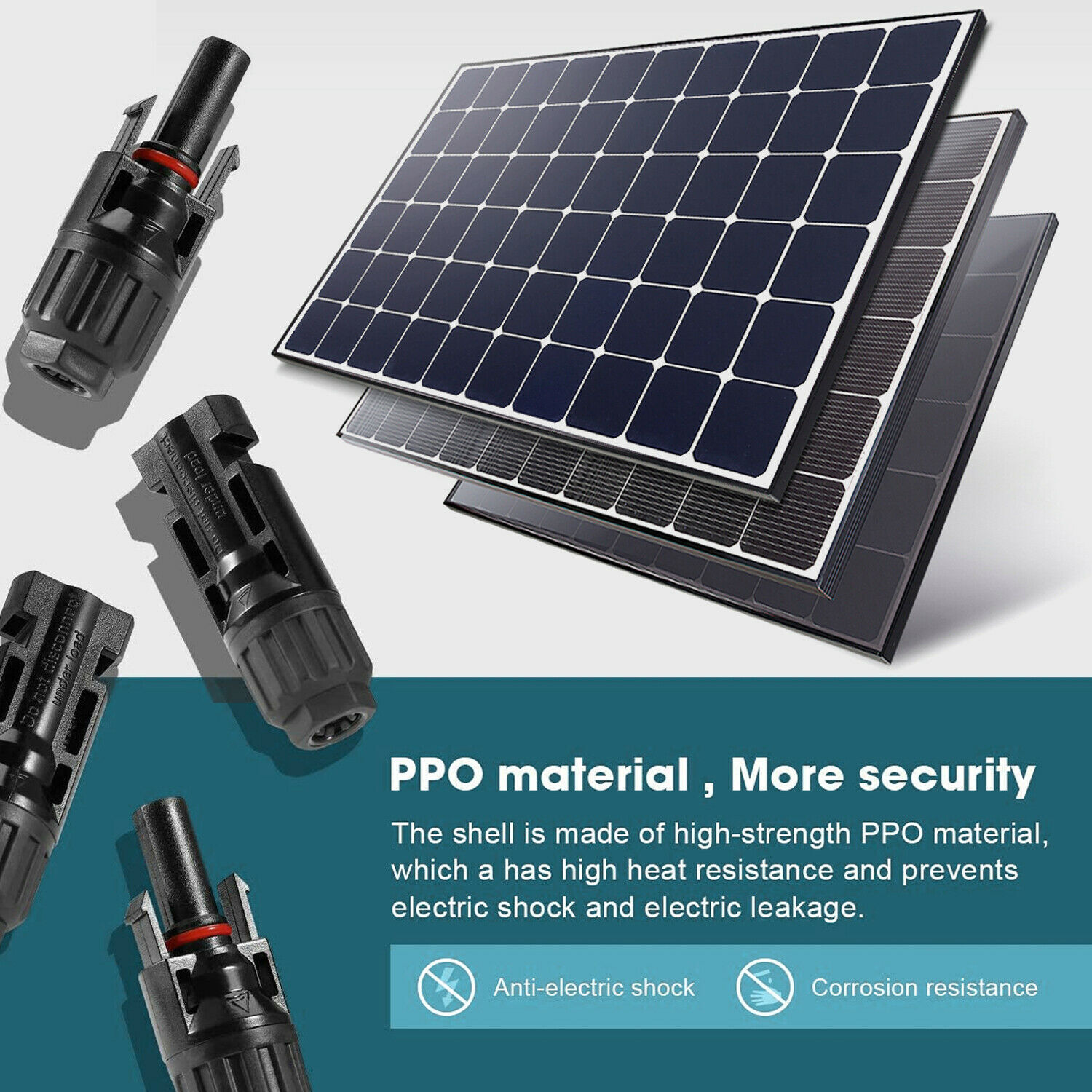 10 Pair Male Female M/F Wire Cable Connector Solar Panel Adapter 30A Waterproof
