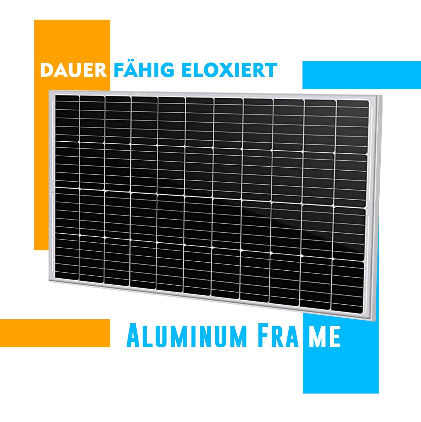 Solar Panel 200W 12V Monocrystalline High-Efficiency Module for RV Marine Home