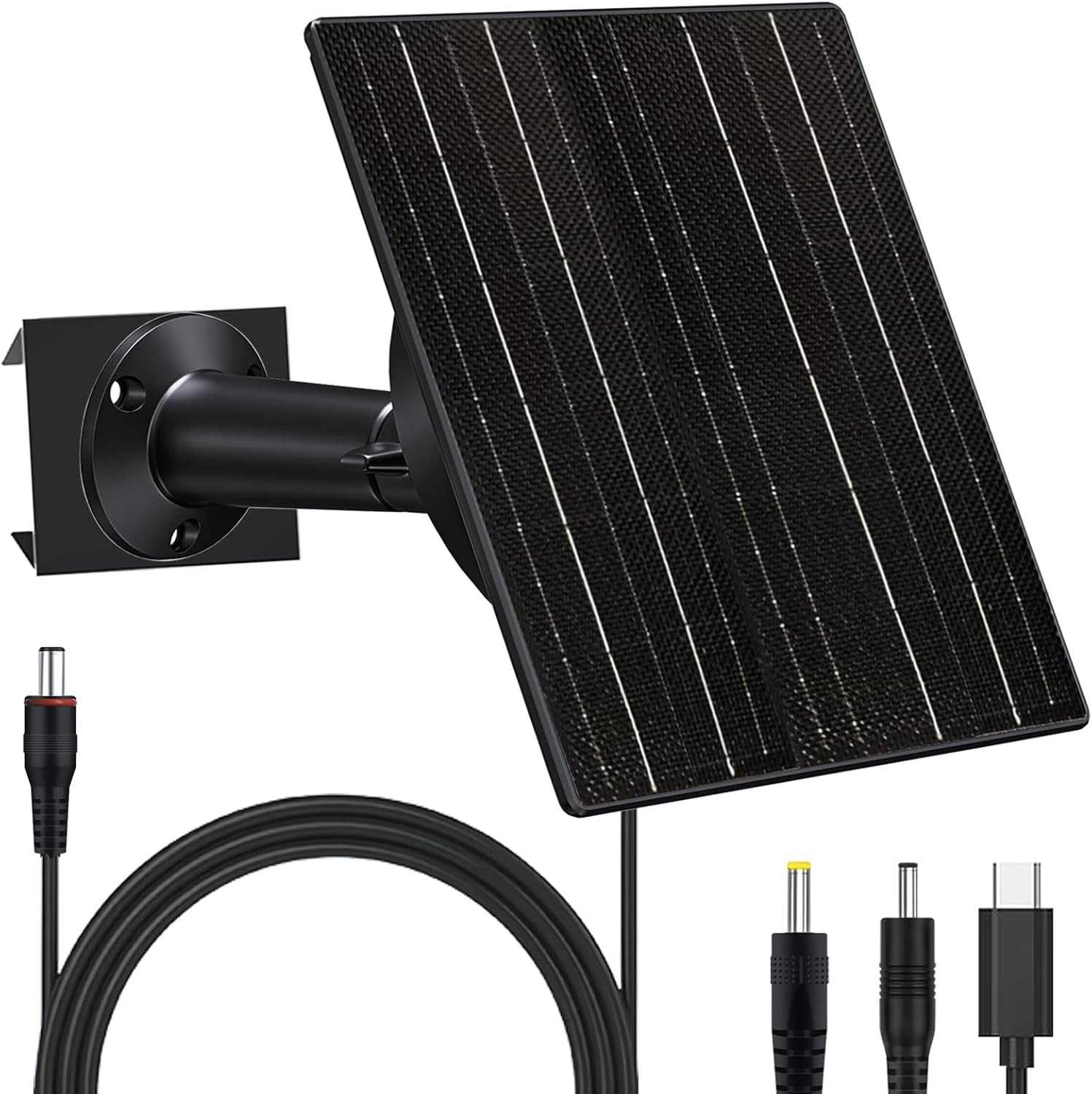 10W Solar Panel with 10400Mah Battery for Security & Trail Cameras, 5V/12V Adjus