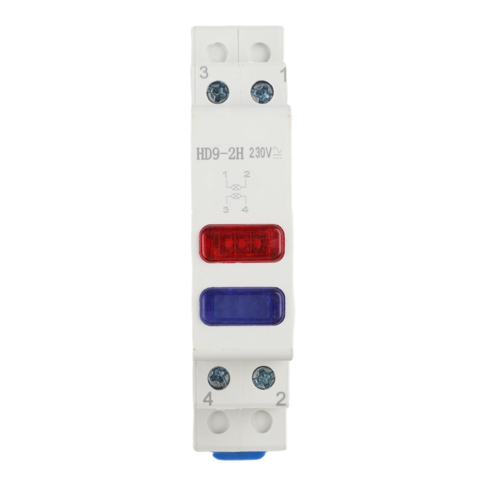 230V LED Signal Light DIN Rail Mount for Efficient Panel Indicator Setup