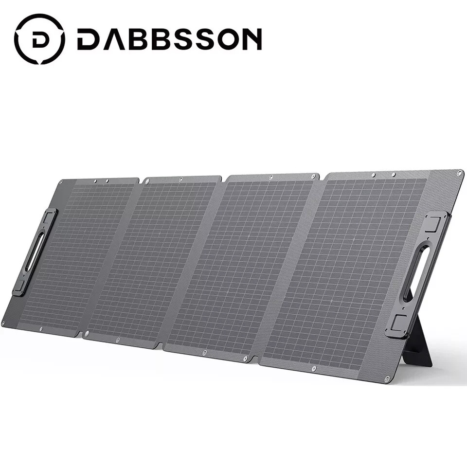 Dabbsson 2330Wh 2200W Power Station Solar Generator w/ Folding Solar Panel 210W