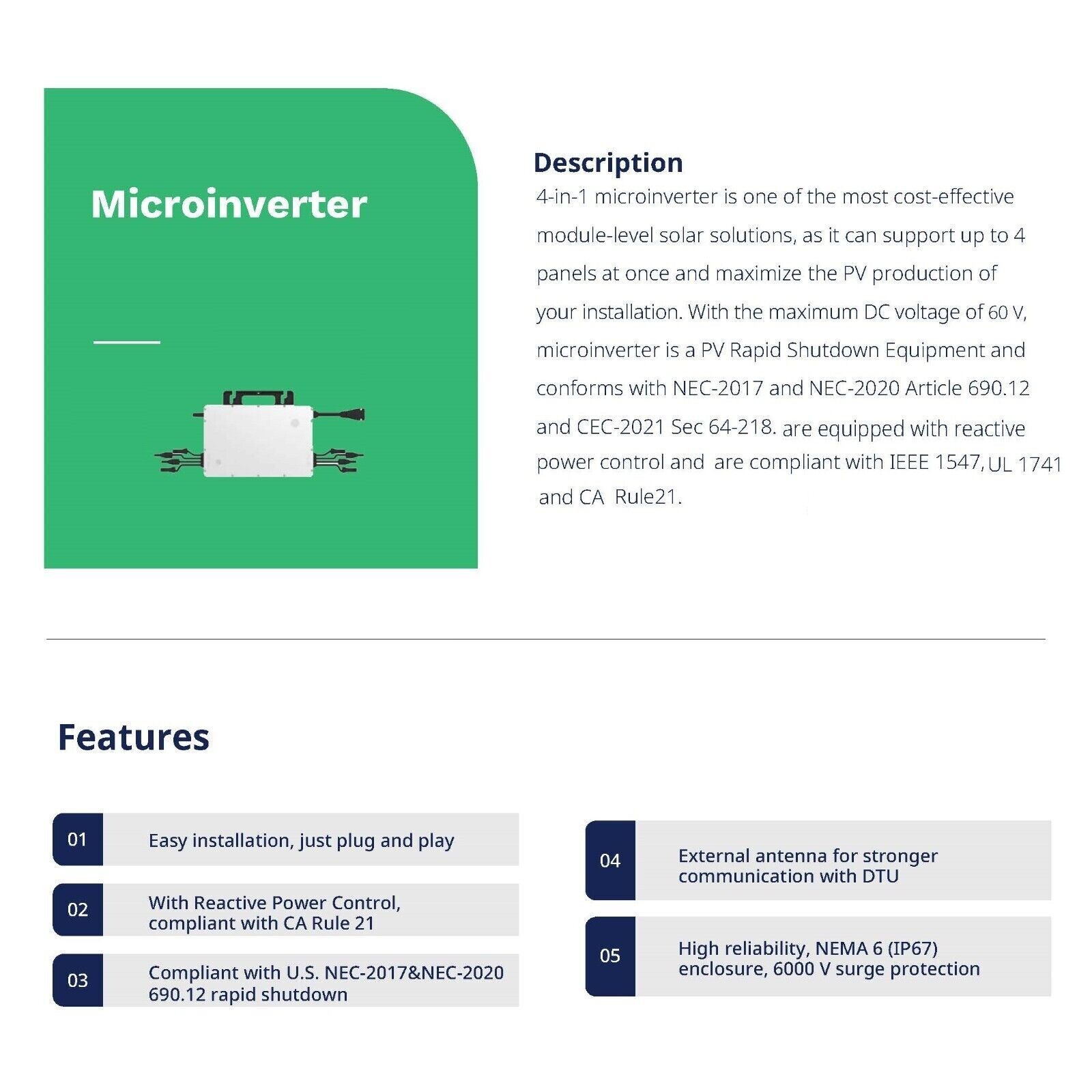 6.48 kW Solar Panels DIY Grid Tie Kit with Microinverter &Racking On-Grid System