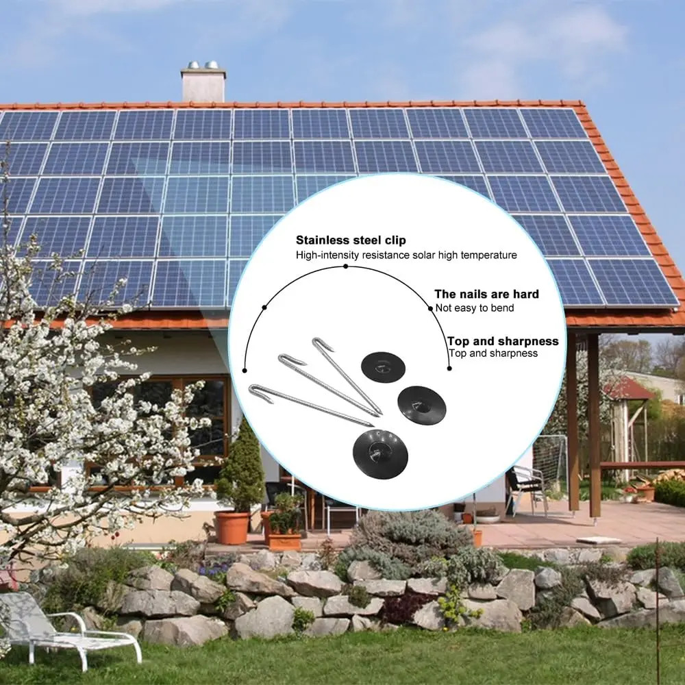 10/50/100/150/200/300Pcs Solar Panel Bird Guard Guard Fastener ClipsBird Solar P