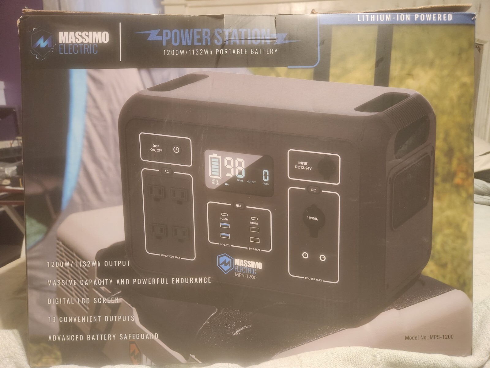 MASSIMO 1200W POWER STATION NIB Brand New in Box