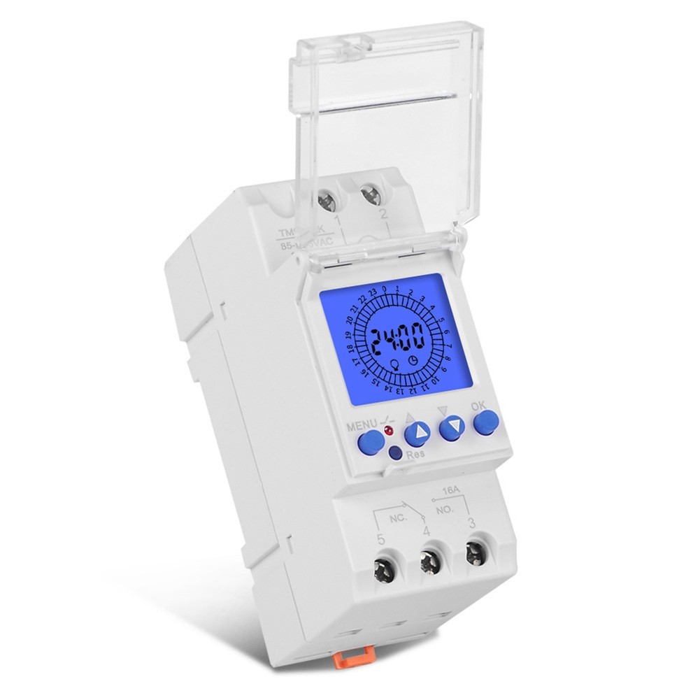 Intelligent Timer Switch 16A 24 Hours Programmable with Backlight LCD Display