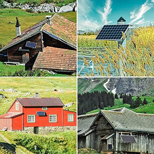 Topsolar Solar Panel Kit 20W 12V Monocrystalline with 10A Solar Charge