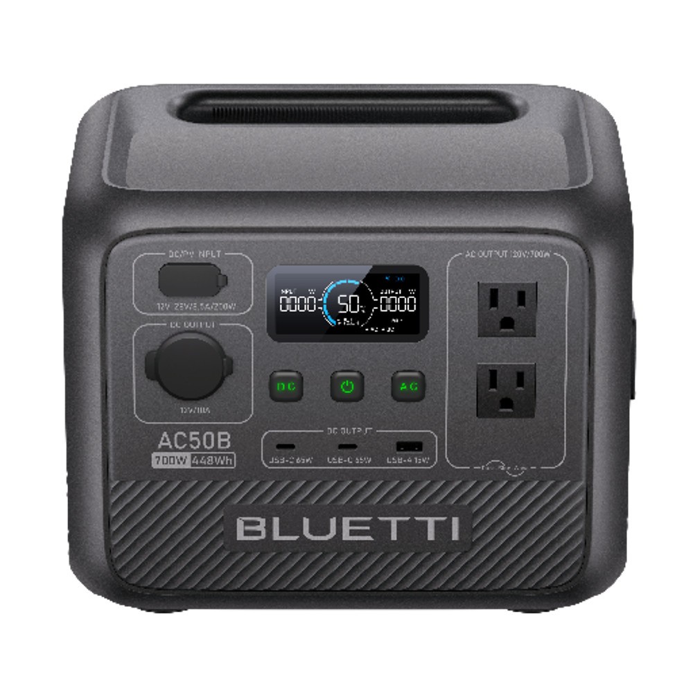 BLUETTI AC50B 700W 448Wh Portable Power Station for Road Trip/Power Outage