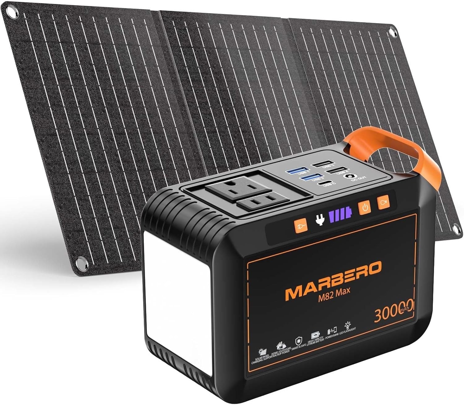 111Wh Solar Power Station with 30W Panel – Lightweight & Compact for Emergencies