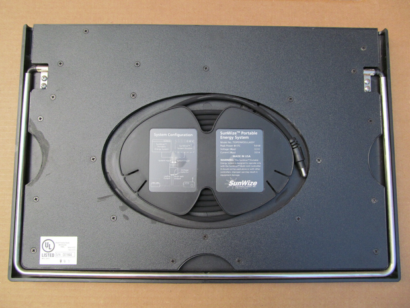 Sunwize 10W (9.9W) 3.3V (4.2V OC) MonoCrystalline Portable solar panel