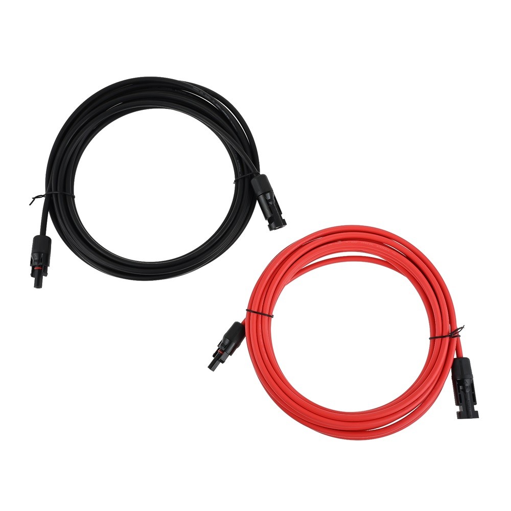 1PC Waterproof Solar Panel Extension Cable 10AWG 6M & Female and Male Connectors