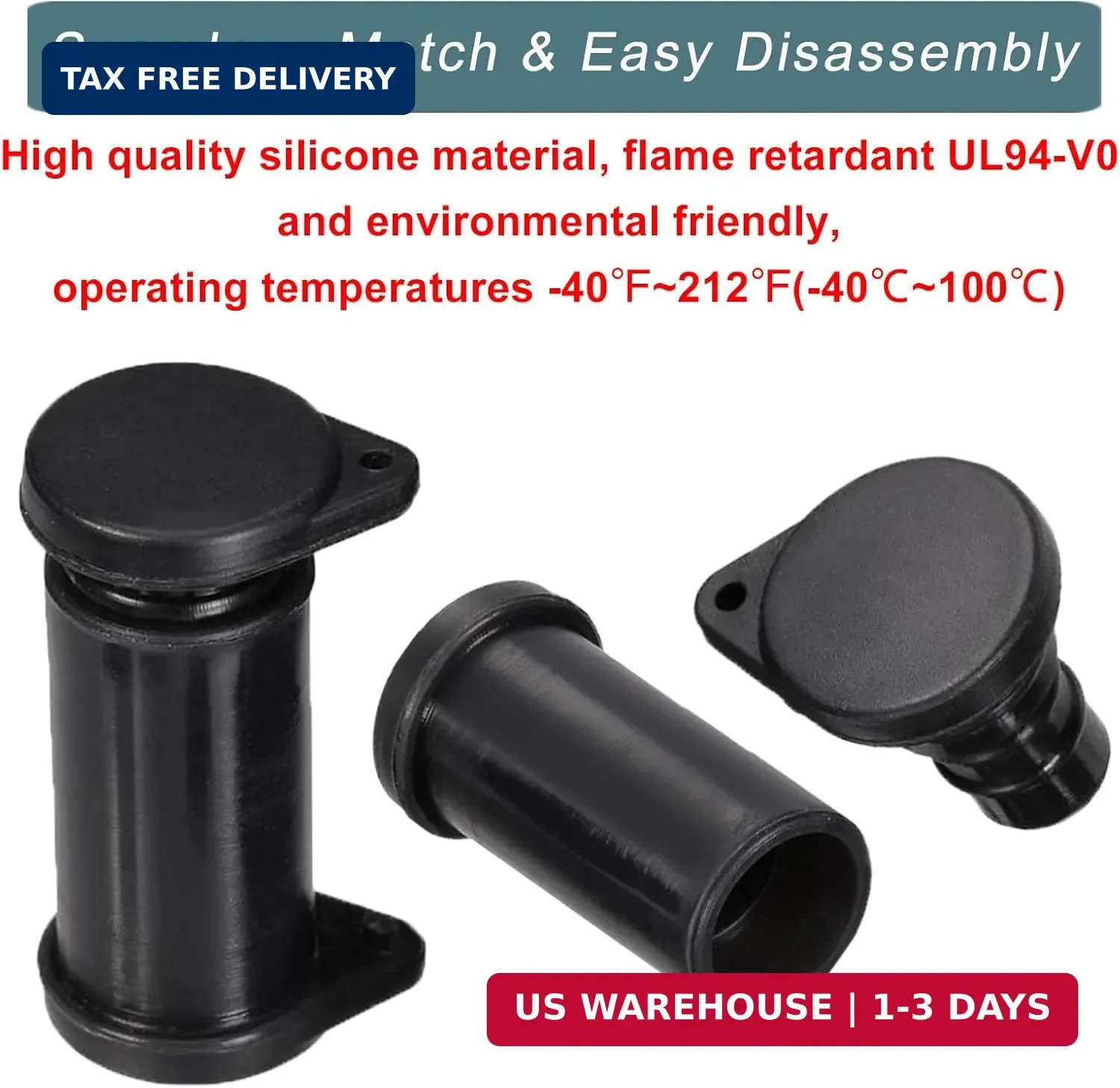 Solar Connector Caps, IP67 Solar Panel Connector Cap Weather Resistant Dust Male