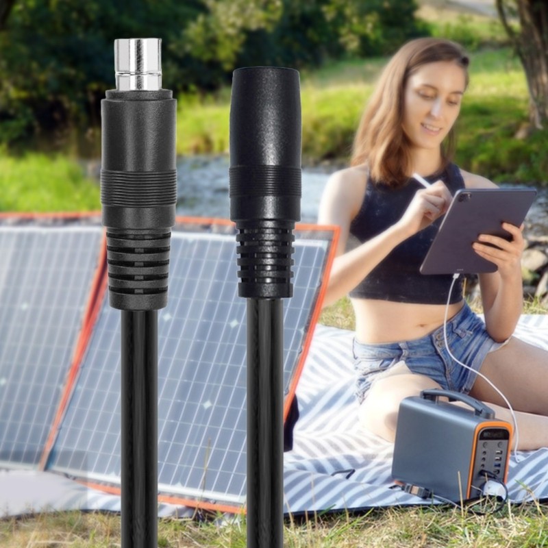 6.2m Solar Panel Charging Cable Reinforced Connector For Outdoor Power Stations