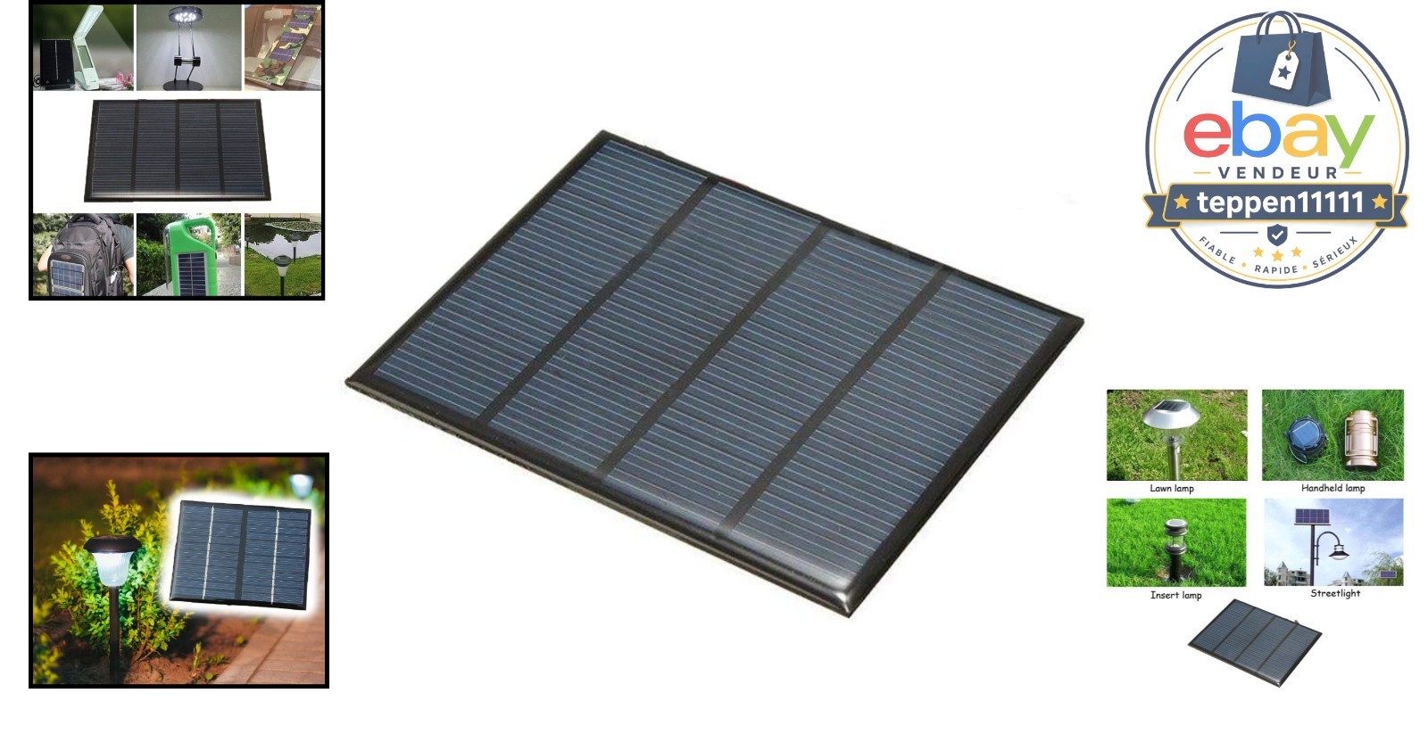 12V Mini Solar Panel Polycrystalline Silicon Board 1.5W DIY Cell Module