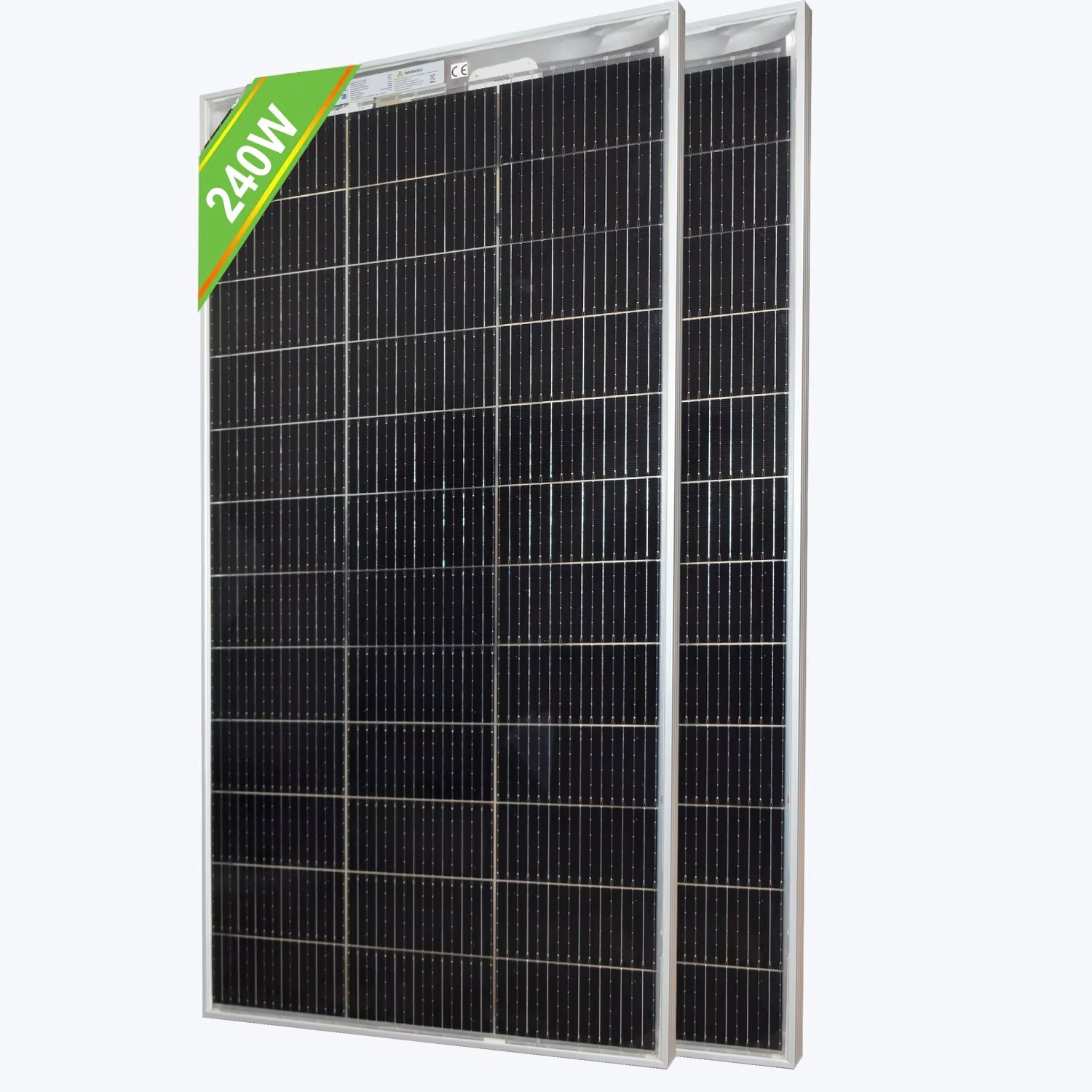 New Solar Panel 2pcs 120w 240w Monocrystalline Bifacial Photovoltaic for 12V