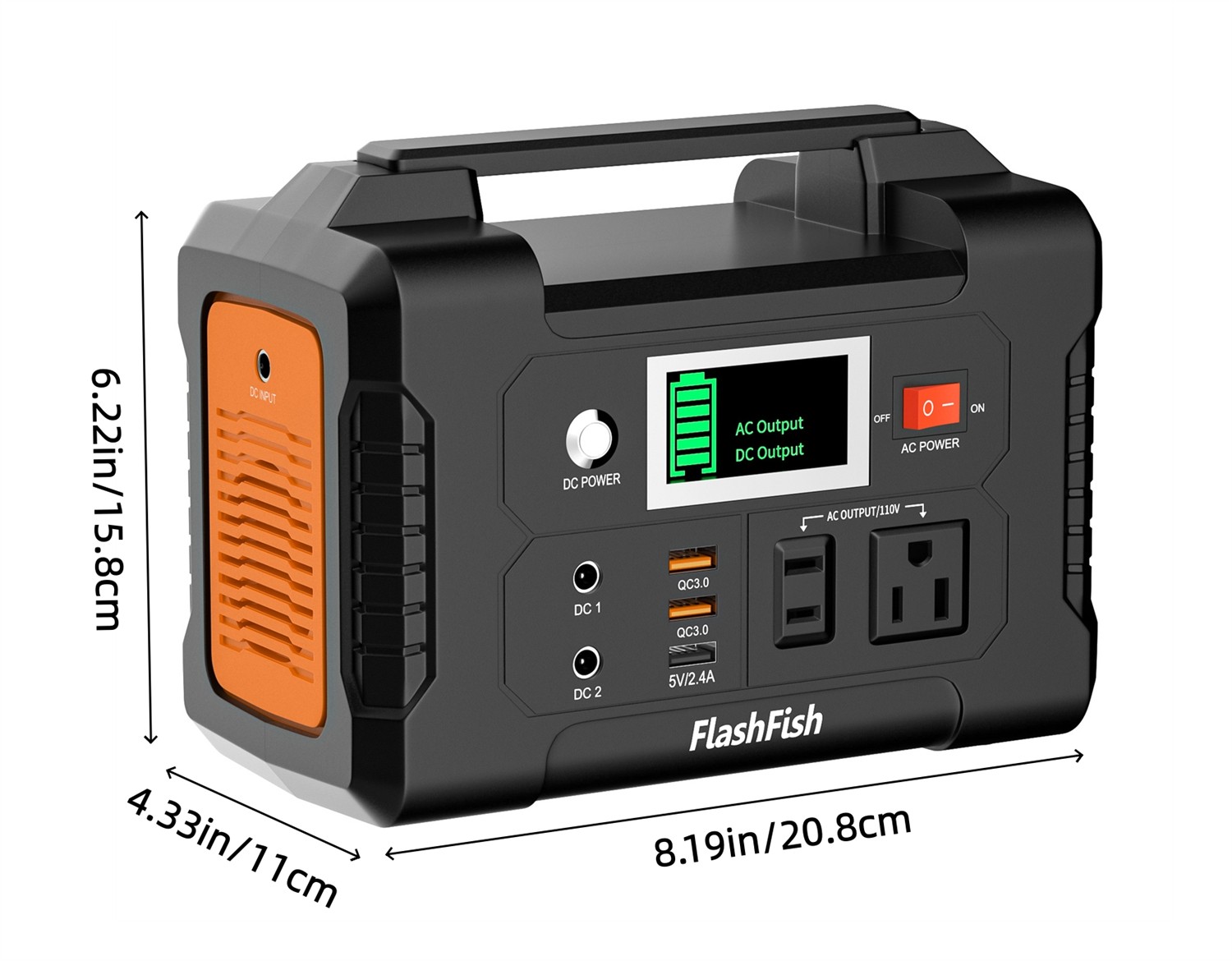 200W Portable Power Station, 151Wh Power Bank with AC Outlet, Solar Generator
