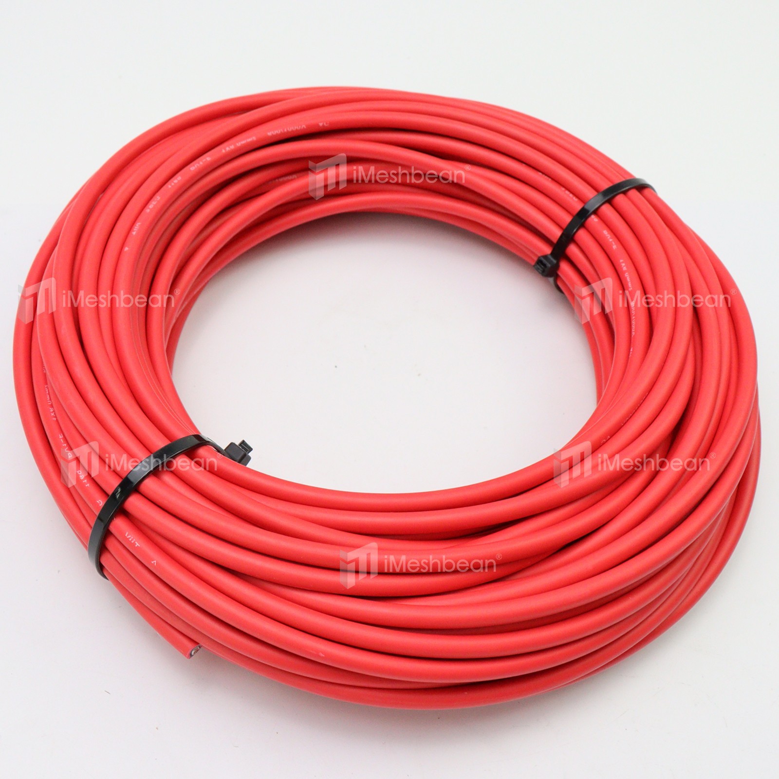 100FT 10AWG Red Solar Panel Extension Cable PV Wire Waterproof Solar Connectors