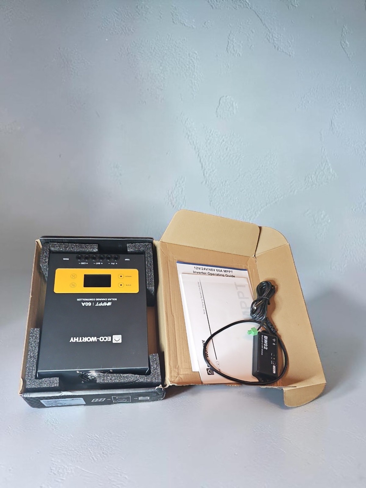 ECO-WORTHY 40A 60A MPPT Solar Charge Controller 12/24/36/48V for solar Untested