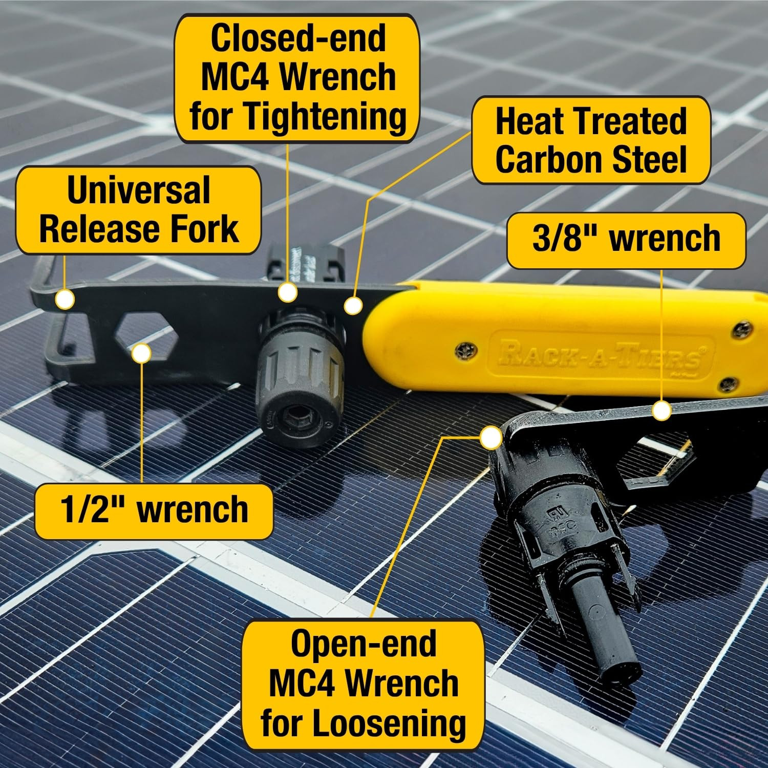 Solar Serpent – 5-In-1 Multipurpose Solar Connector Tool for MC4