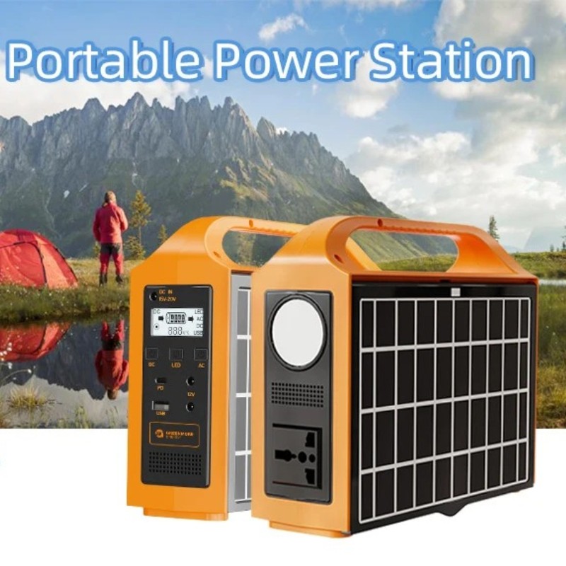 100W Solar Generator Portable Power Station Camping Emergency Backup Power Bank