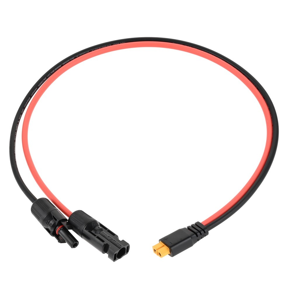 Solar Charging Cable Solar Panel Adapter 60CM Solar Plug to XT60 Connector Cable