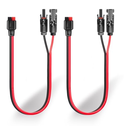 Yeti 10AWG Solar Extension Cable – 1FT, Compatible with Solar and Anderson 1 FT