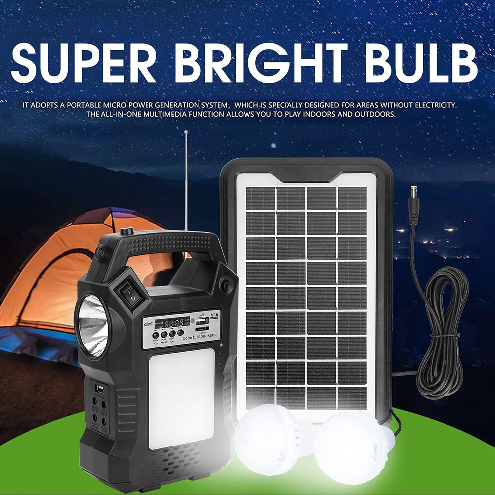 Emergency Power Station Battery Power Supply Solar Generator Portable Back Up