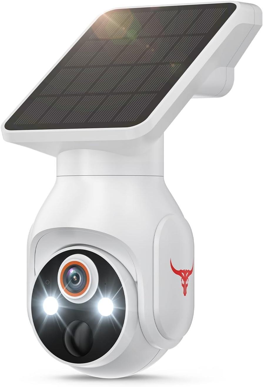 1080P Security Camera Wireless with Solar Panel, Smart AI Human Detection, 2-Way