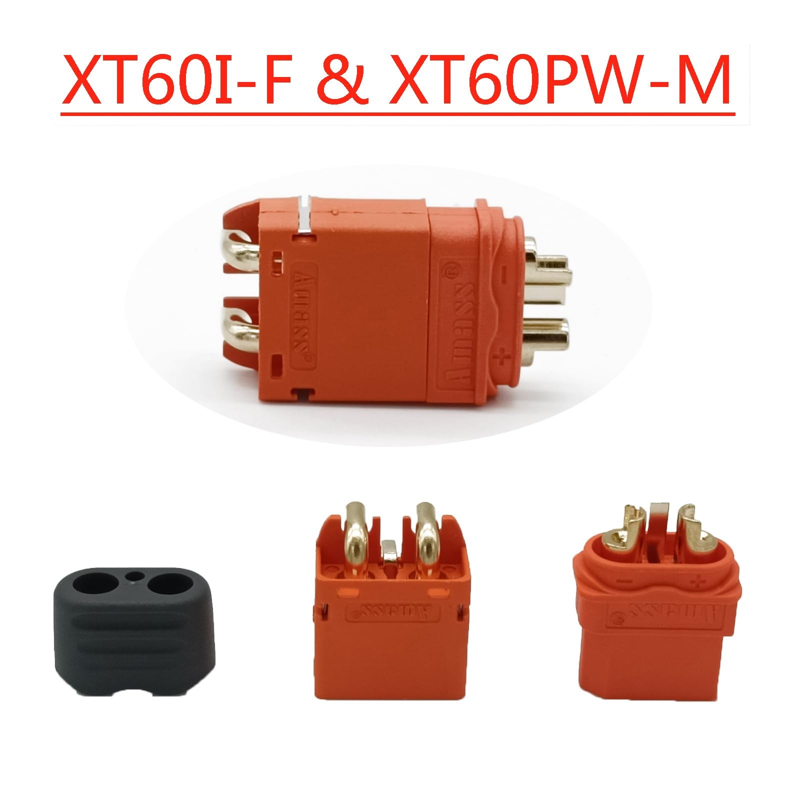 3 Pairs XT60I-F Plug Female Connector with Sheath Housing and XT60IPW-M Plug …