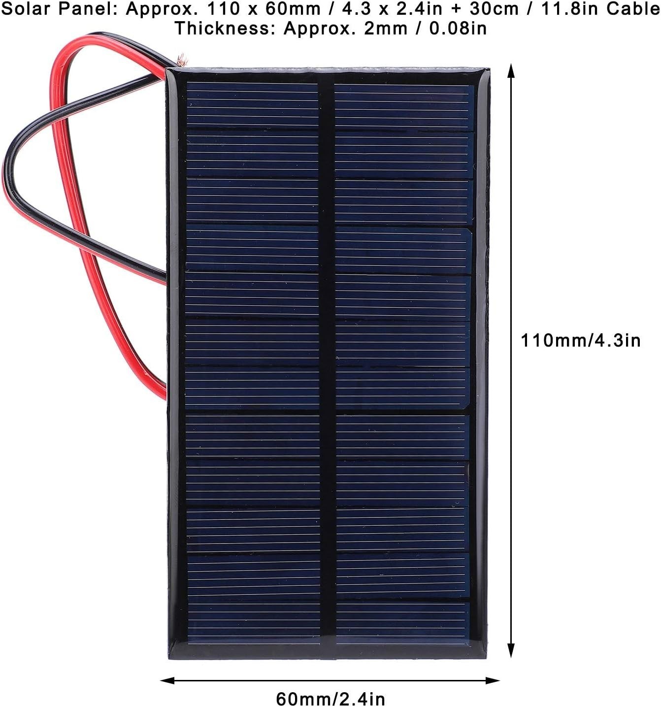Small Solar Panels, 3 Pcs 6V 1W Polysilicon Solar Cell Charger Module Mini So…