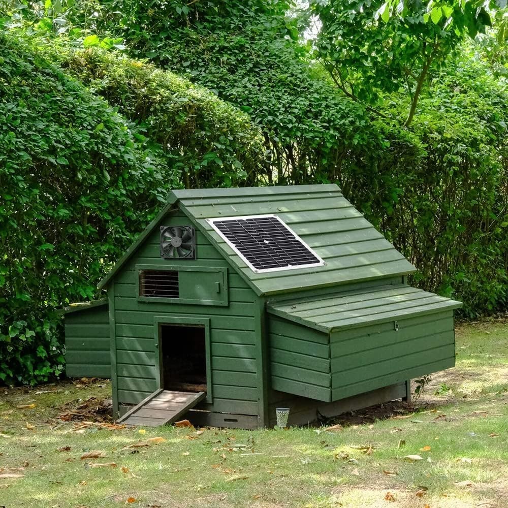 Simple Install 12W Solar Panel Fan Kit for Optimal Air Circulation Outdoors