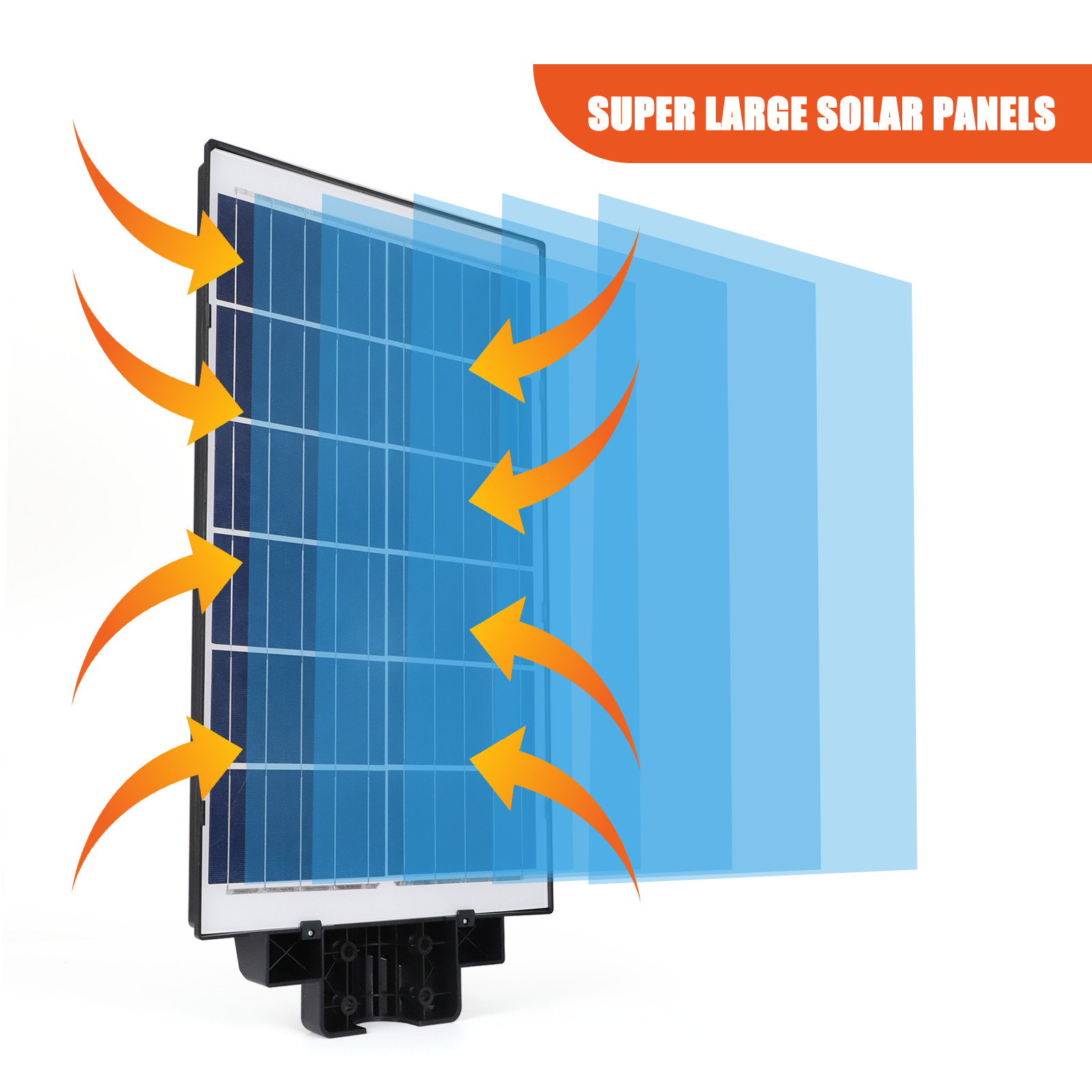 Solar Street Light 1600W Super Bright Dusk to Dawn Pole Sensor+Radar+Remote