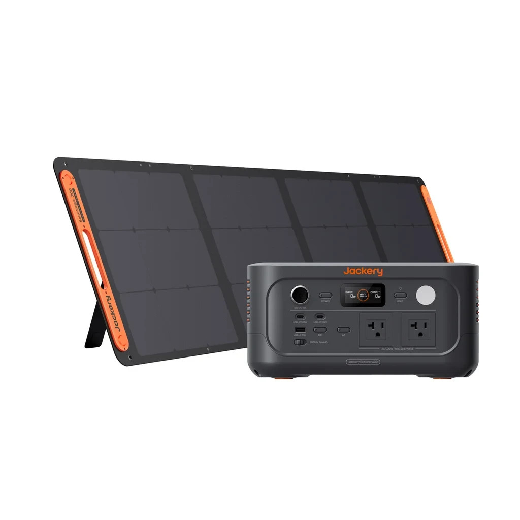 GENERATOR SOLAR POWERED PORTABLE POWER STATION JACKERY QUIET SMALL FOR HOME NEW~