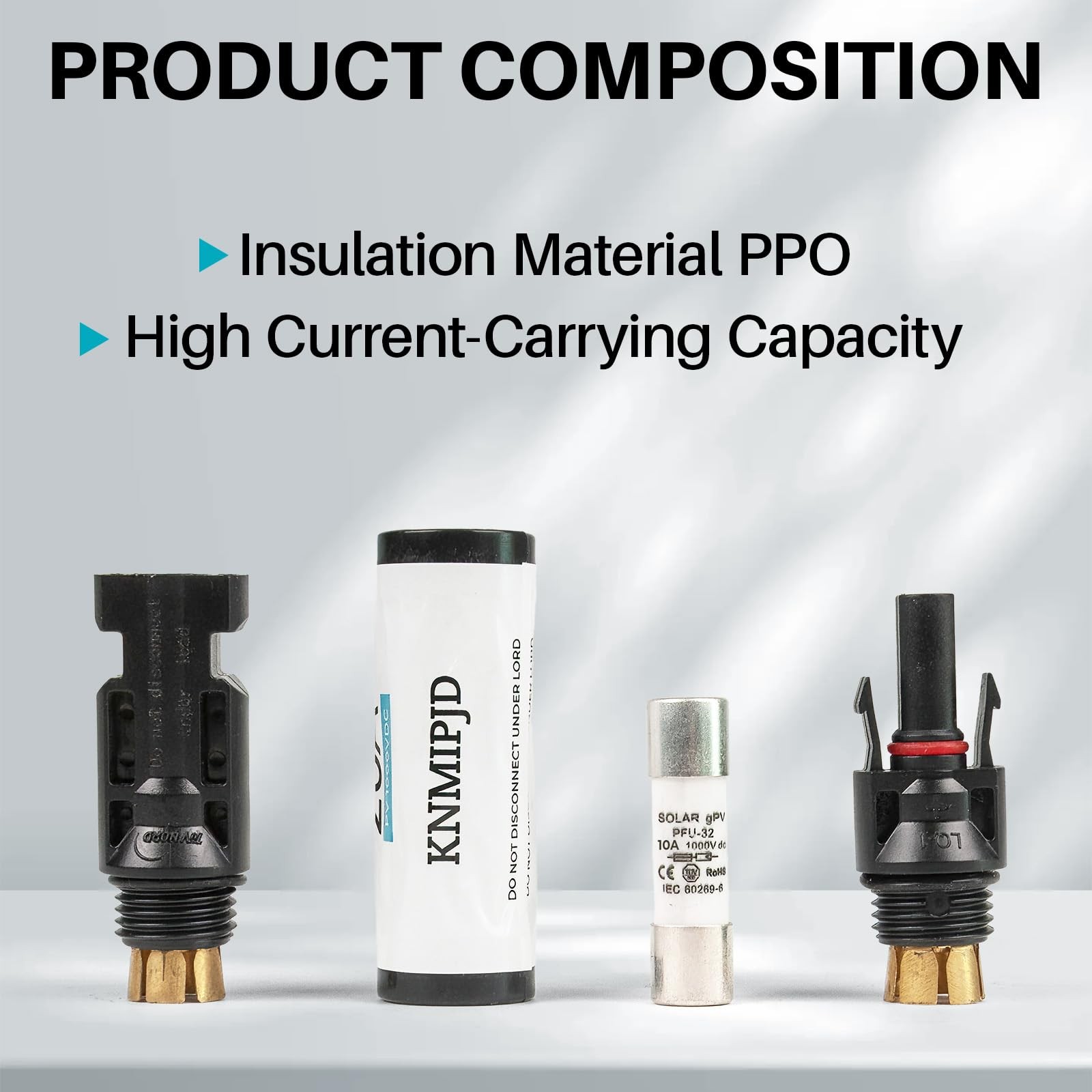 Solar Fuse Holder 10Amp 1000V Solar Panel Fuse 2PCS 10A mc4 Fuse IP67 Fuse Ho…