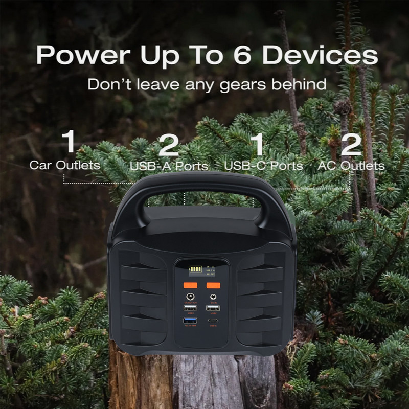 US GRECELL 155Wh Power Station Portable Solar Generator Power Supply for Camping