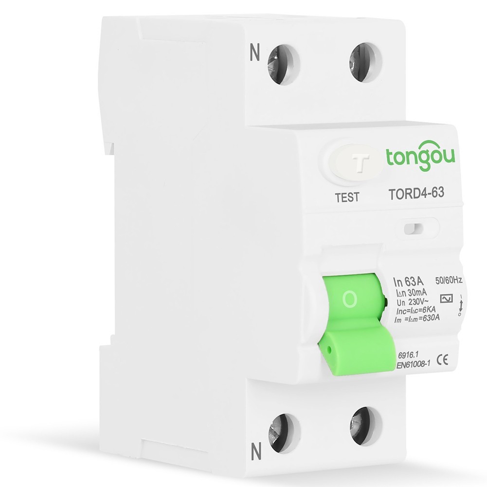 Versatile Type AC Circuit Breaker 2P 63A 30mA for Industrial and Commercial Use